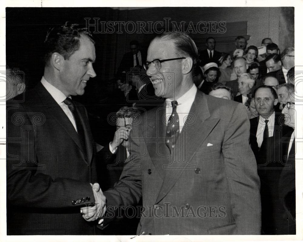 1960 Press Photo Alvin Bentley Politician Republican MI - Historic Images