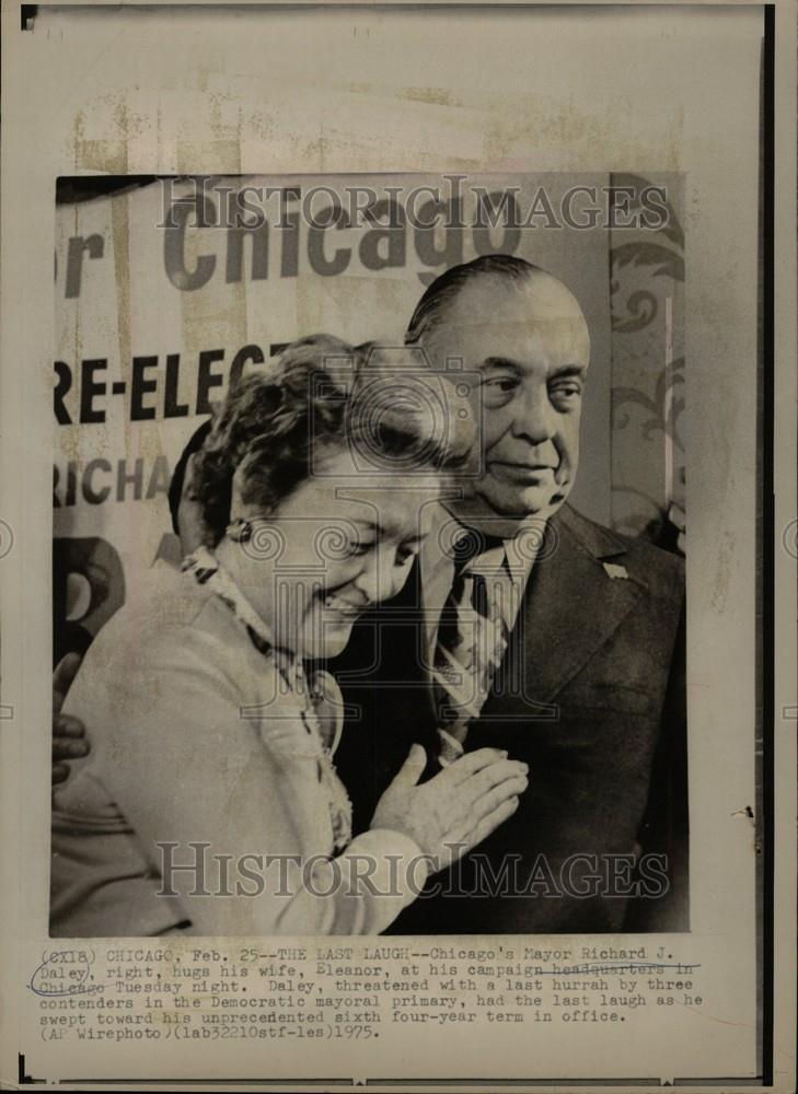 1975 Press Photo richard daley mayor - Historic Images