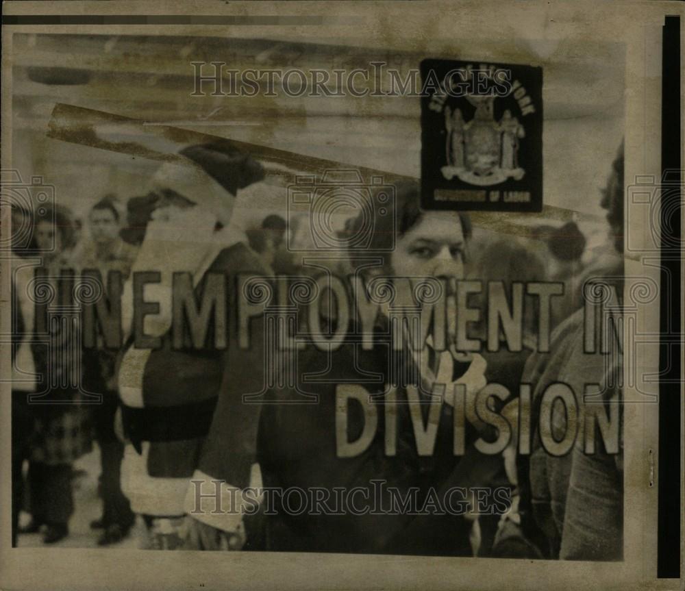 1974 Press Photo MESC Unemployment Commission Michigan - Historic Images