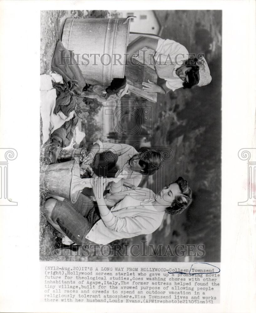 1951 Press Photo Colleen Townsend actress author - Historic Images