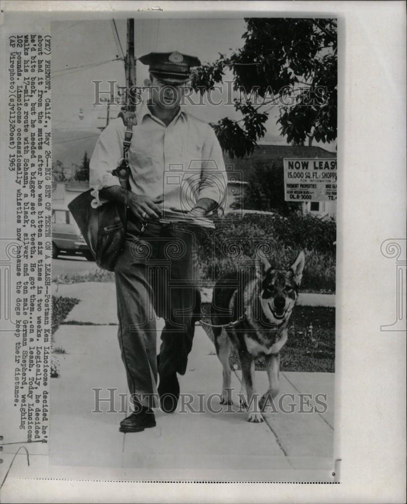 1963 Press Photo Ken Lincicome Postman - Historic Images