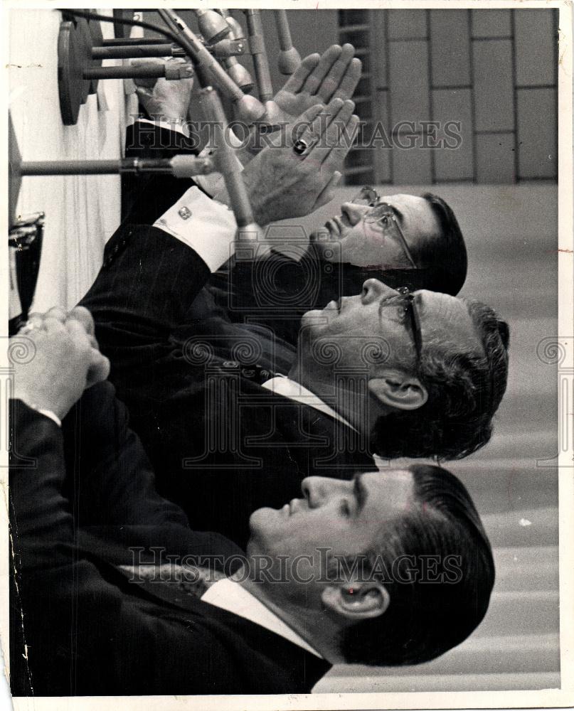 1972 Press Photo Lynn A. Townsend Chrysler Chairman - Historic Images