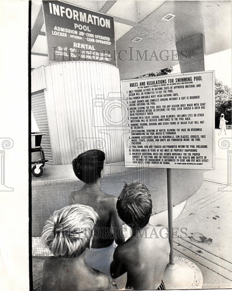 1971 Press Photo Metropolitan Beach swimming pool - Historic Images