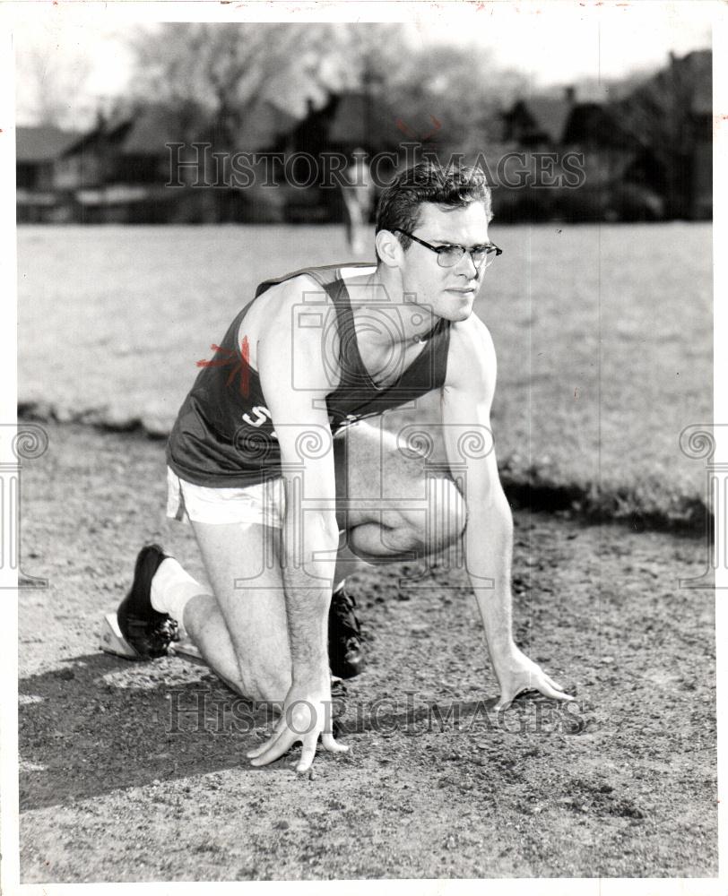 1957 Press Photo John Telford Athletic - Historic Images