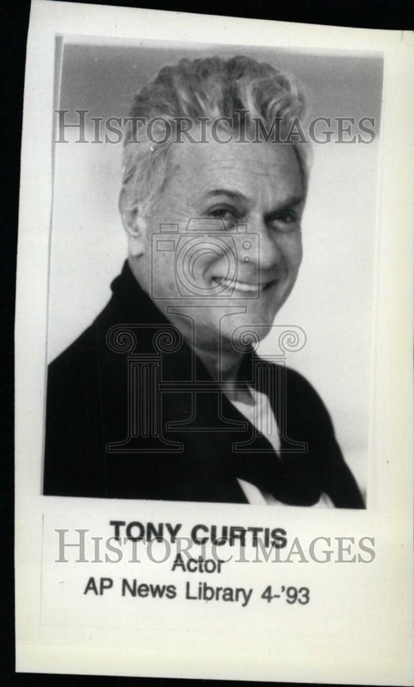 1993 Press Photo Tony Curtis Actor - Historic Images