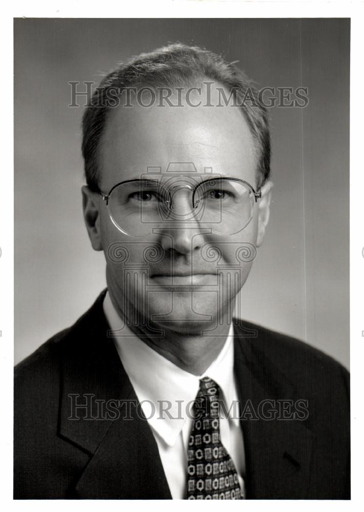 Press Photo Daniel Terpsma Old Kent Bank President - Historic Images