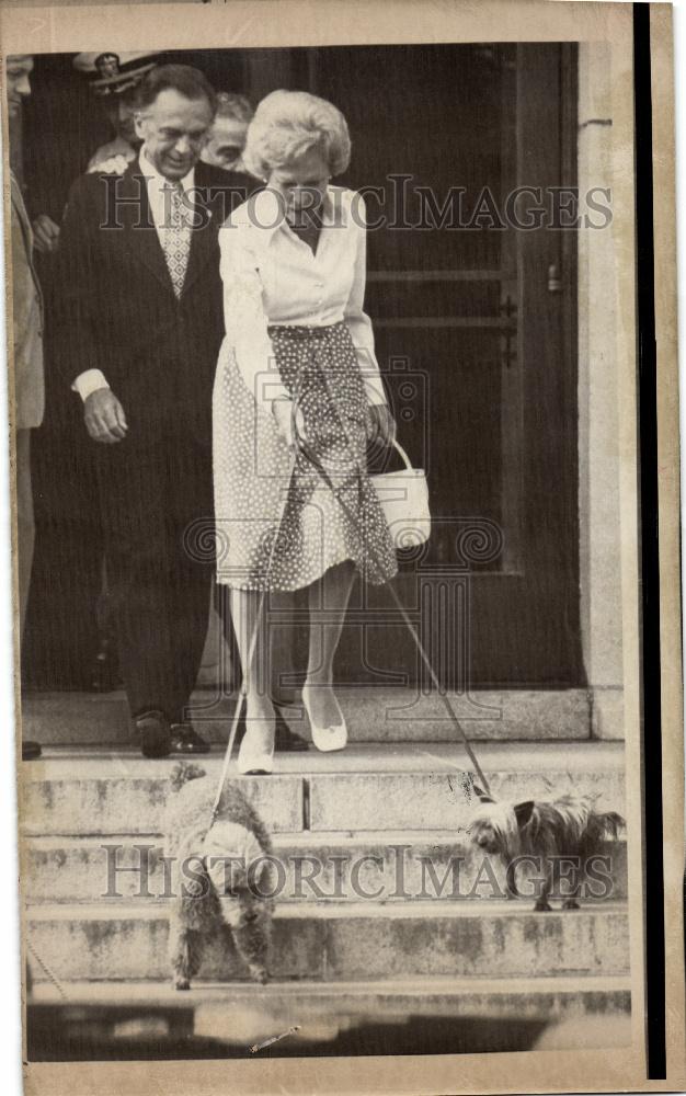 1973 Press Photo Nixon Richard presidentidential pets - Historic Images