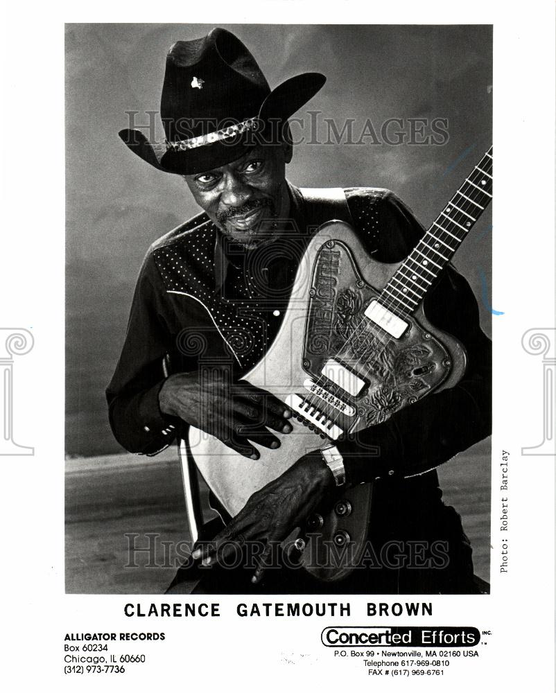 1995 Press Photo Clarence Gatemouth Brown Blues - Historic Images