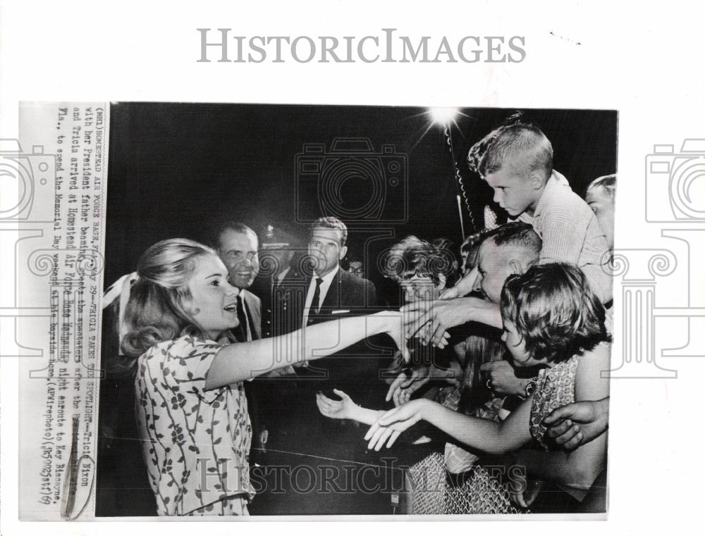 1969 Press Photo Tricia Nixon President Homestead - Historic Images