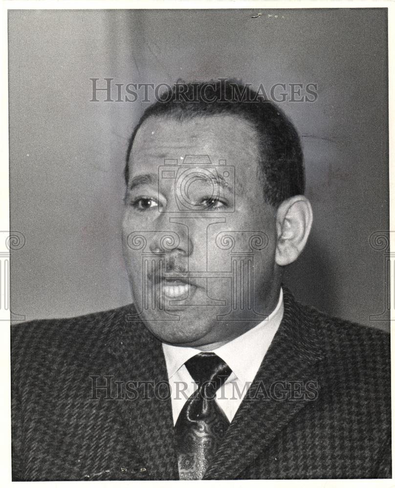 1976 Press Photo Earnest C. Browne  Politics Detroit - Historic Images