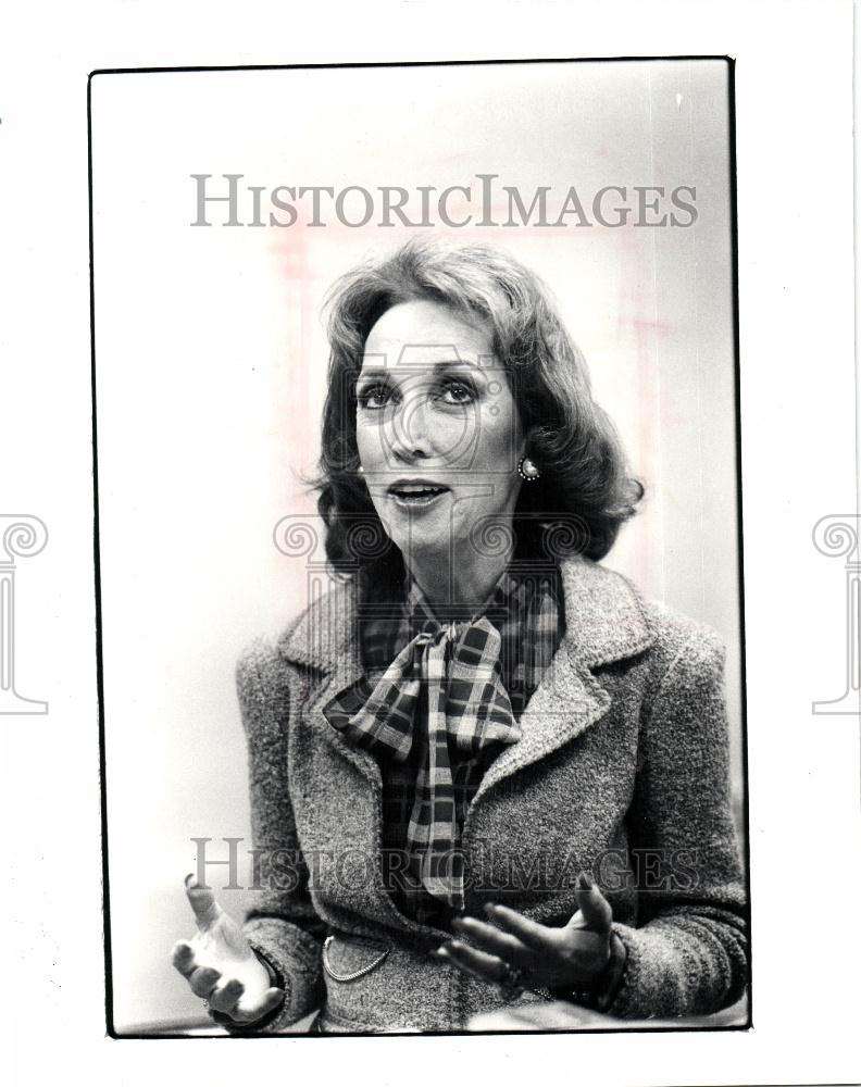 1982 Press Photo Helen Gurley Brown appeared WXYZ - Historic Images