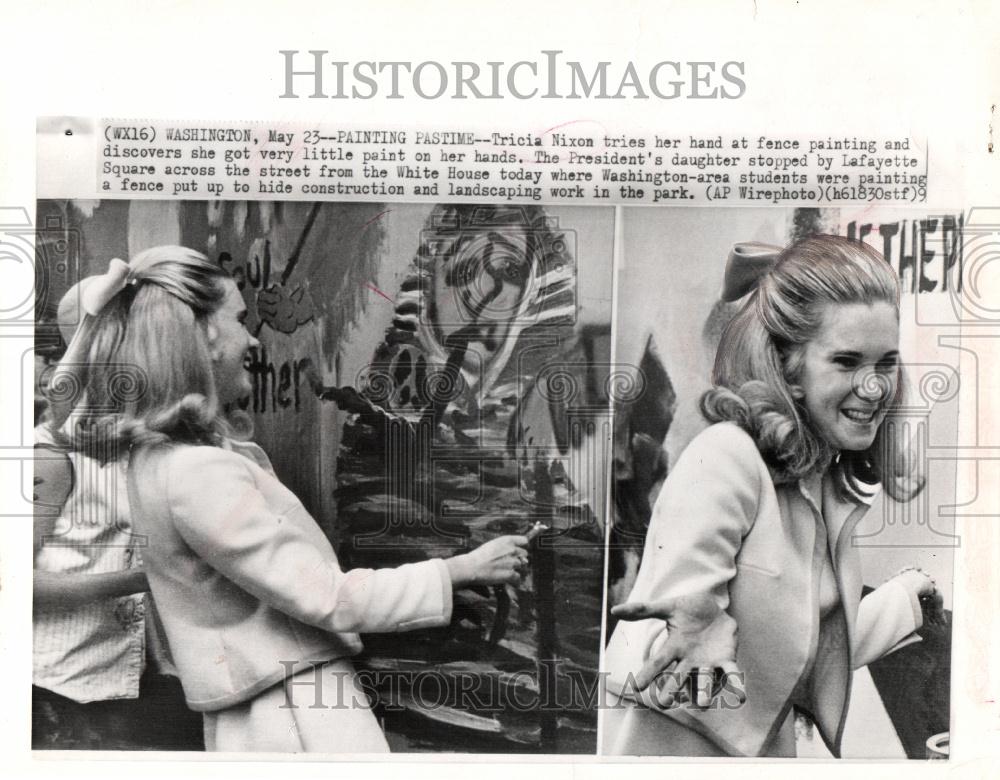 1970 Press Photo Tricia Nixon daughter U.S. President - Historic Images