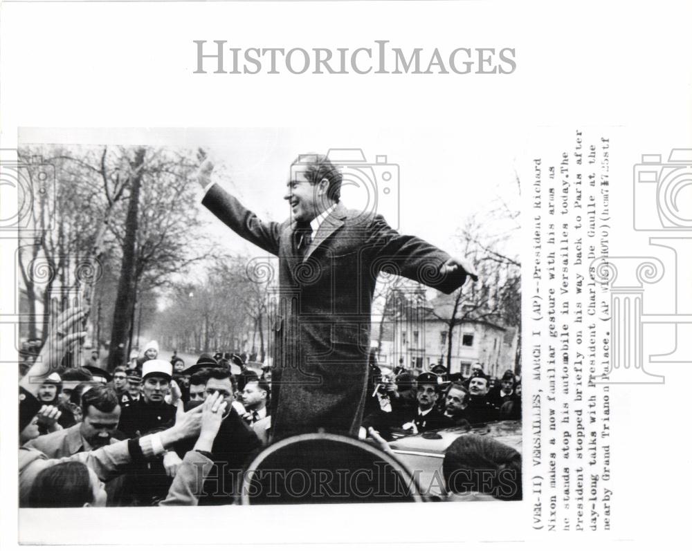 Press Photo President Richard M. Nixon Watergate - Historic Images