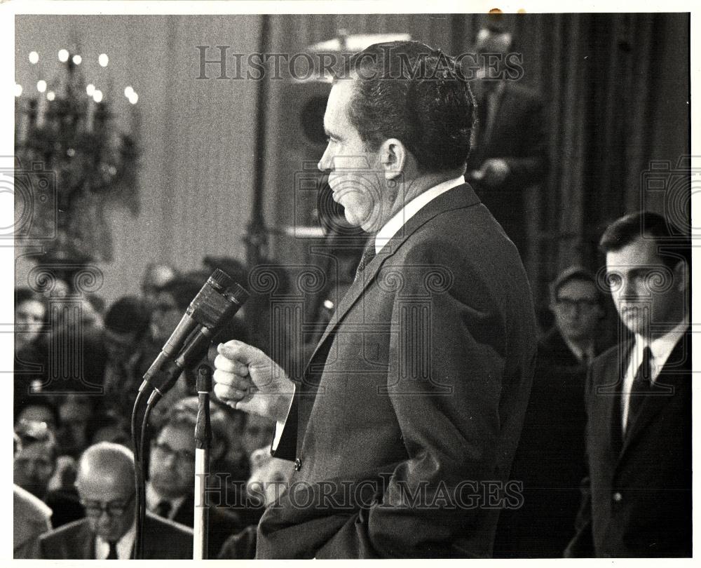 1971 Press Photo Richard Milhous Nixon President - Historic Images