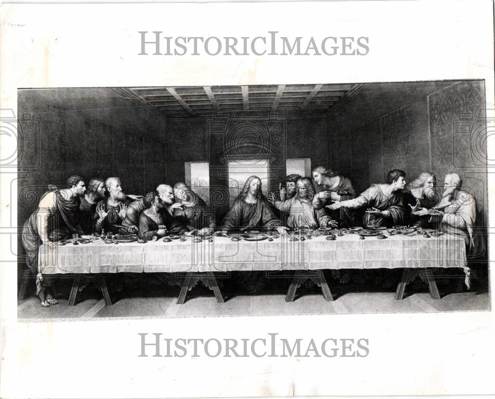 1952 Press Photo The Last Supper Da Vinci Painting - Historic Images