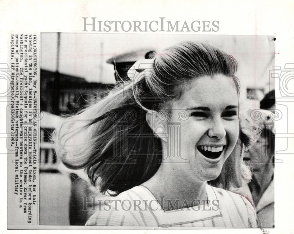 1969 Press Photo Tricia Nixon Elder Daughter Richard - Historic Images