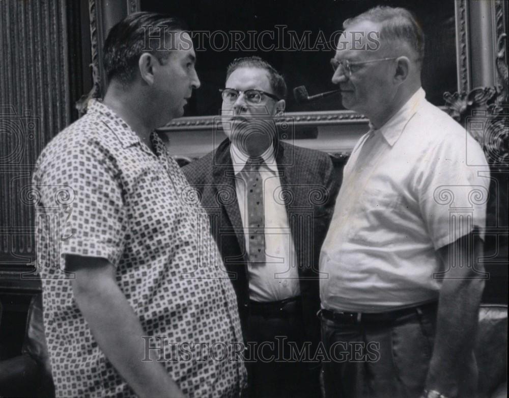 1958 Press Photo Carlton Morris Frank Beadle Republican - Historic Images