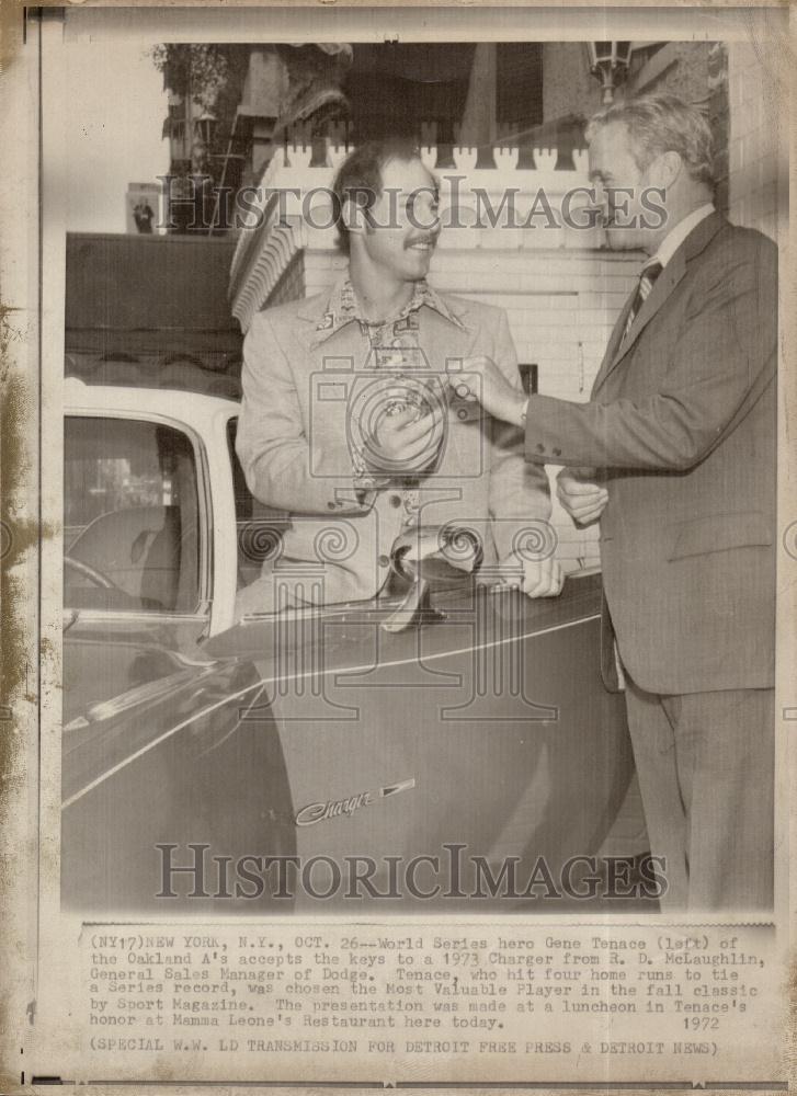 1972 Press Photo gene tenace series record manna leone - Historic Images