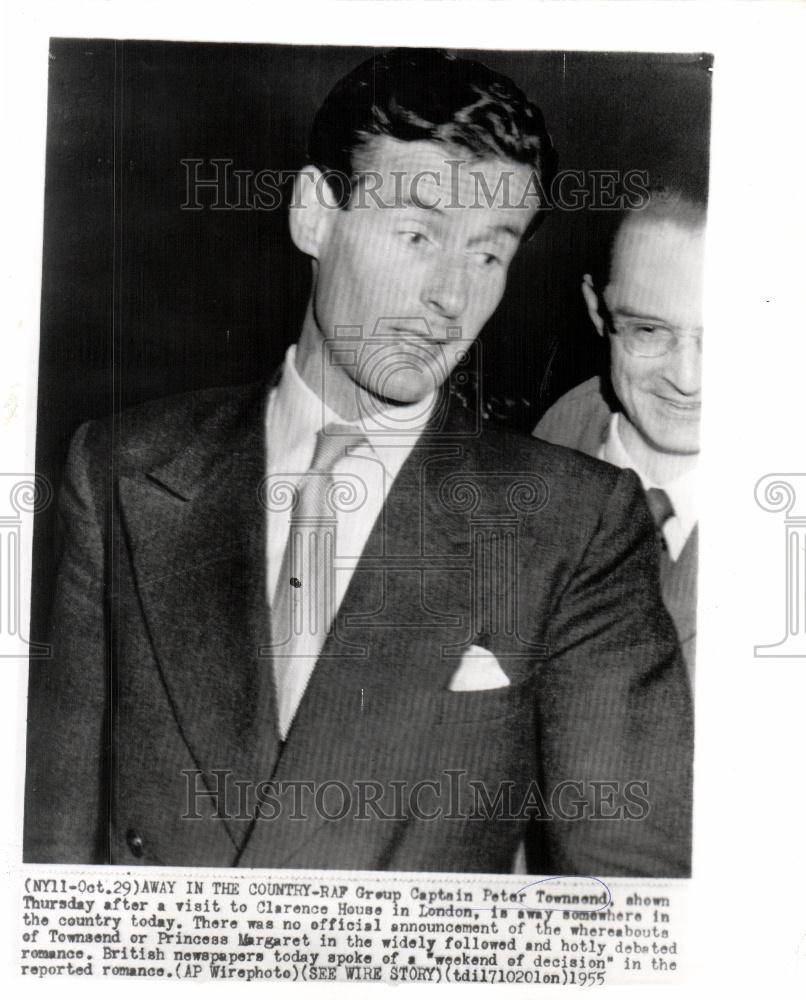 1955 Press Photo Peter Townsend Clarence House London - Historic Images