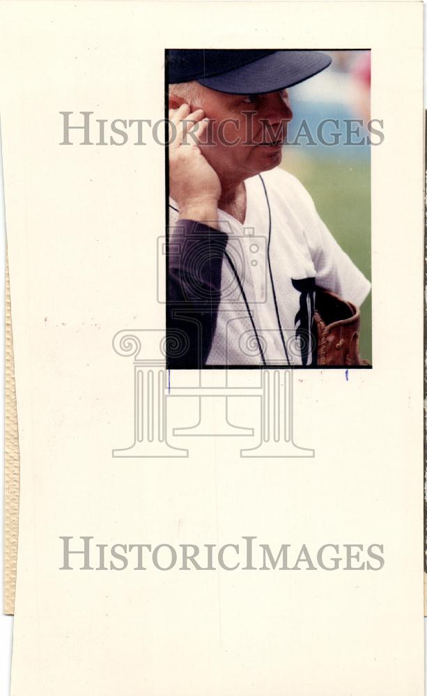 1989 Press Photo Dick Tracewaski Tiger Stadium Sparky - Historic Images