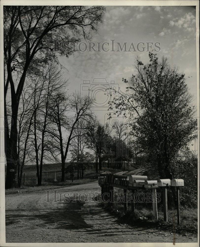 1940 Press Photo Rural Scenes - Mailbox - Historic Images