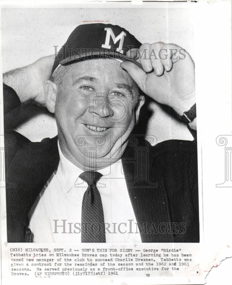 Press Photo George &quot;Birdie&quot; Tebbetts American - Historic Images