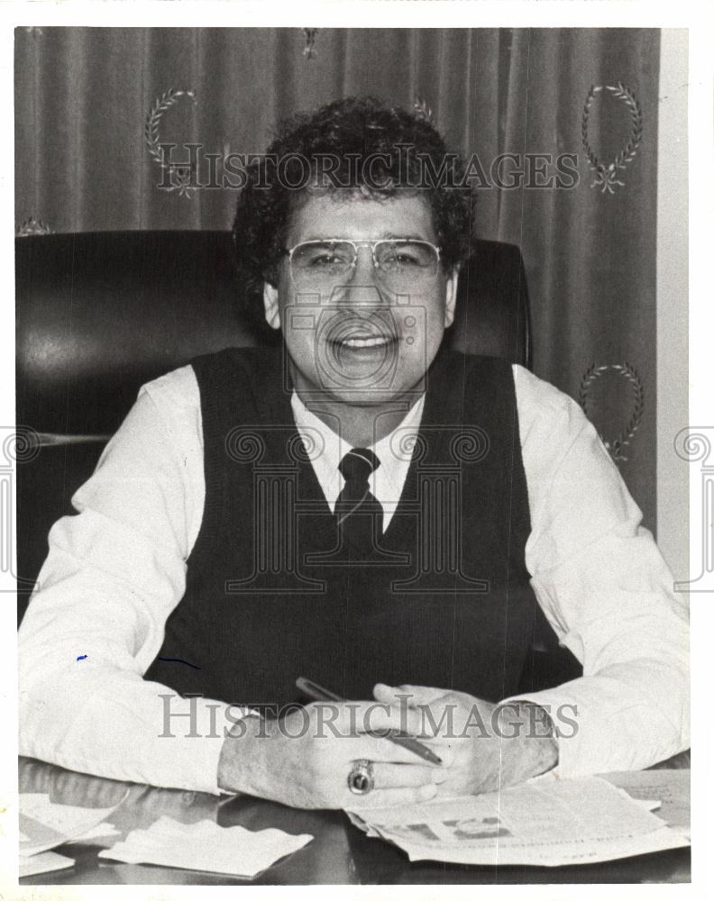 1987 Press Photo Robert W. Davis Republican candidate - Historic Images