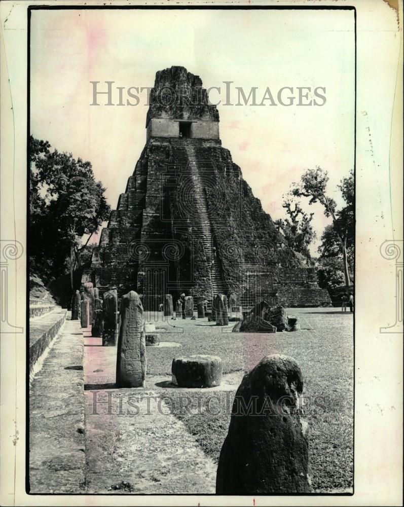 1986 Press Photo Archaeological Sites Mesoamerica - Historic Images