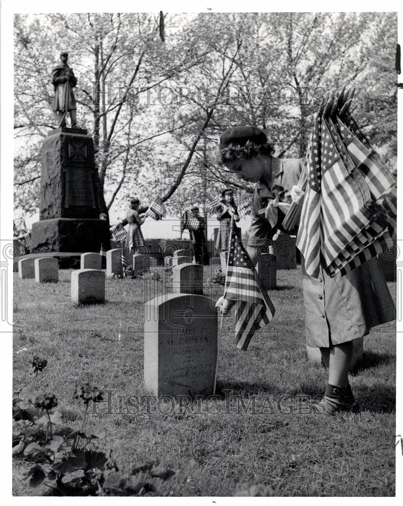 1980 Press Photo Memorial Day Federal Holiday May - Historic Images