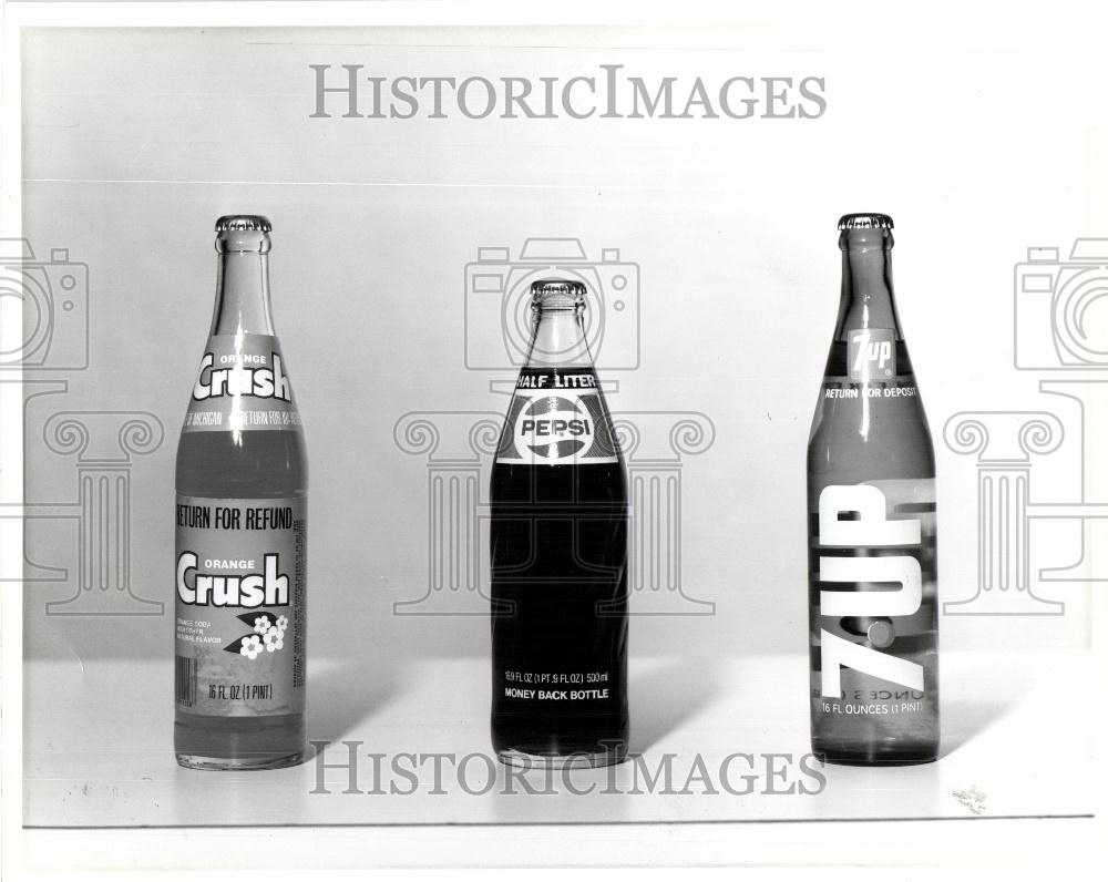1979 Press Photo Pepsi, Crush, 7-Up drinks - Historic Images
