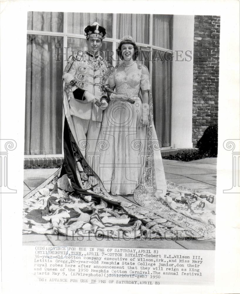 1950 Press Photo Robert E.I. Wilson Mary Letita Gregg - Historic Images