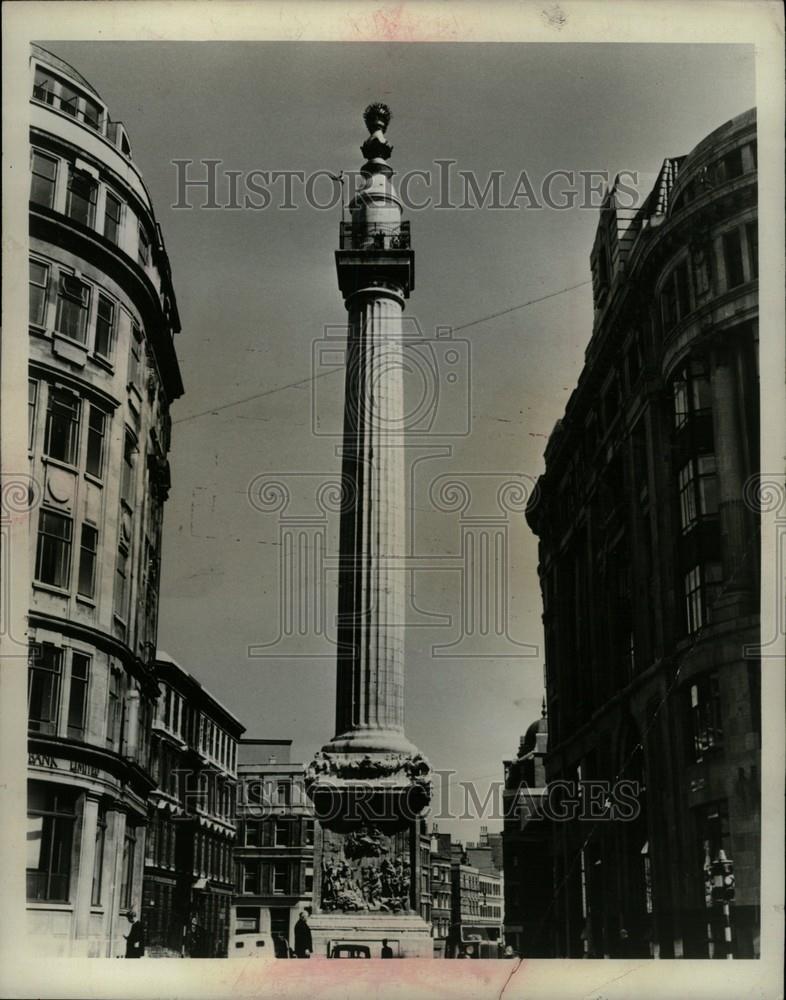 1966 Press Photo Great Fire Monument London England - Historic Images