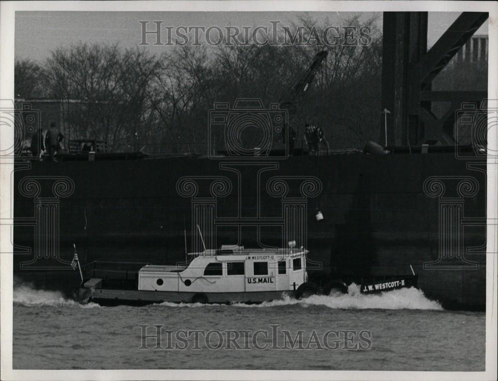 1981 Press Photo J W Westcott II us mailboat - Historic Images