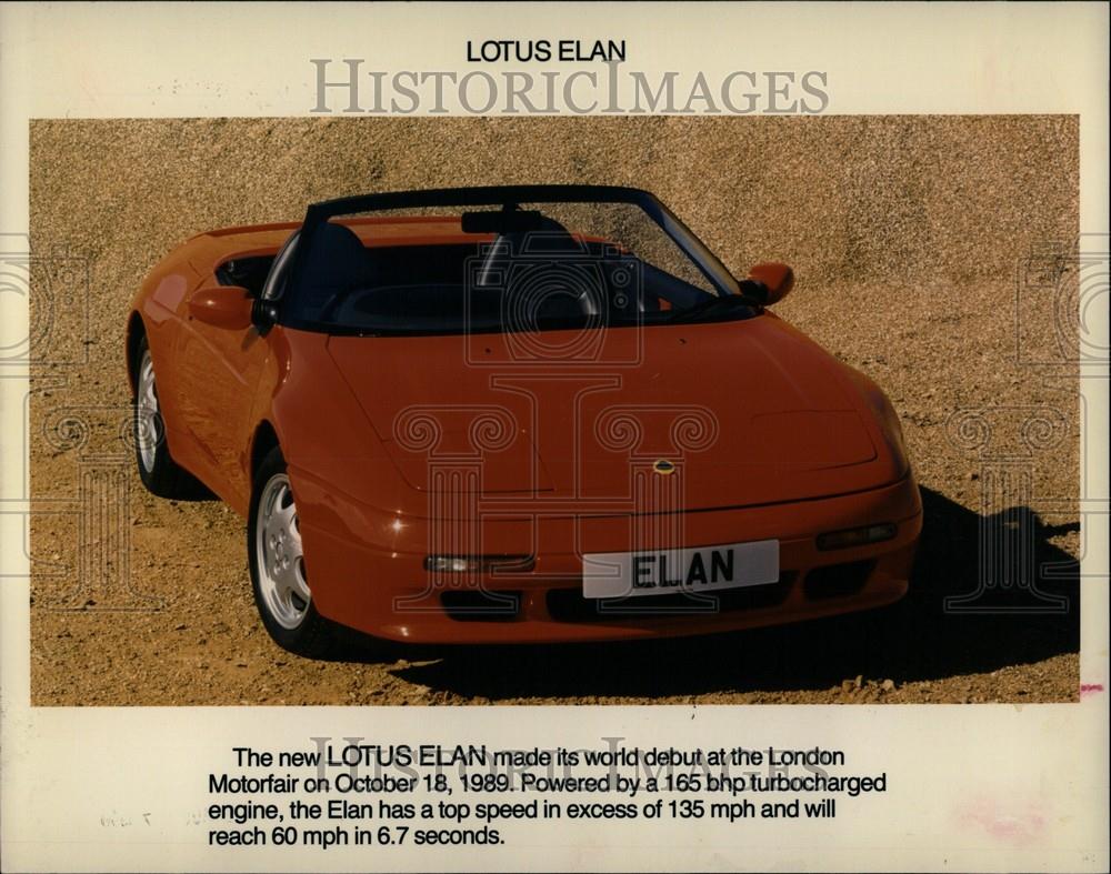 1990 Press Photo The New Lotus Elan - Historic Images