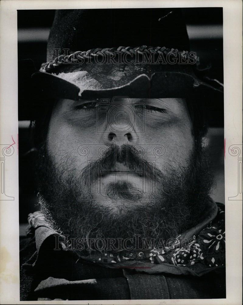 1970 Press Photo tough demeanor Tom Kneffel - Historic Images