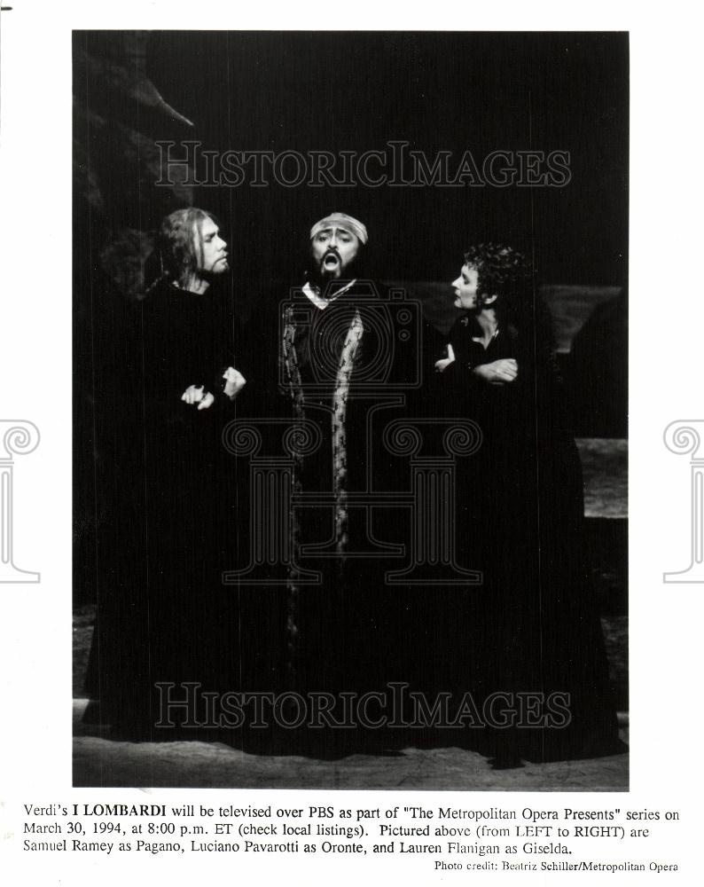 Press Photo Verdi's I Lombardi Metropolitan Opera - Historic Images