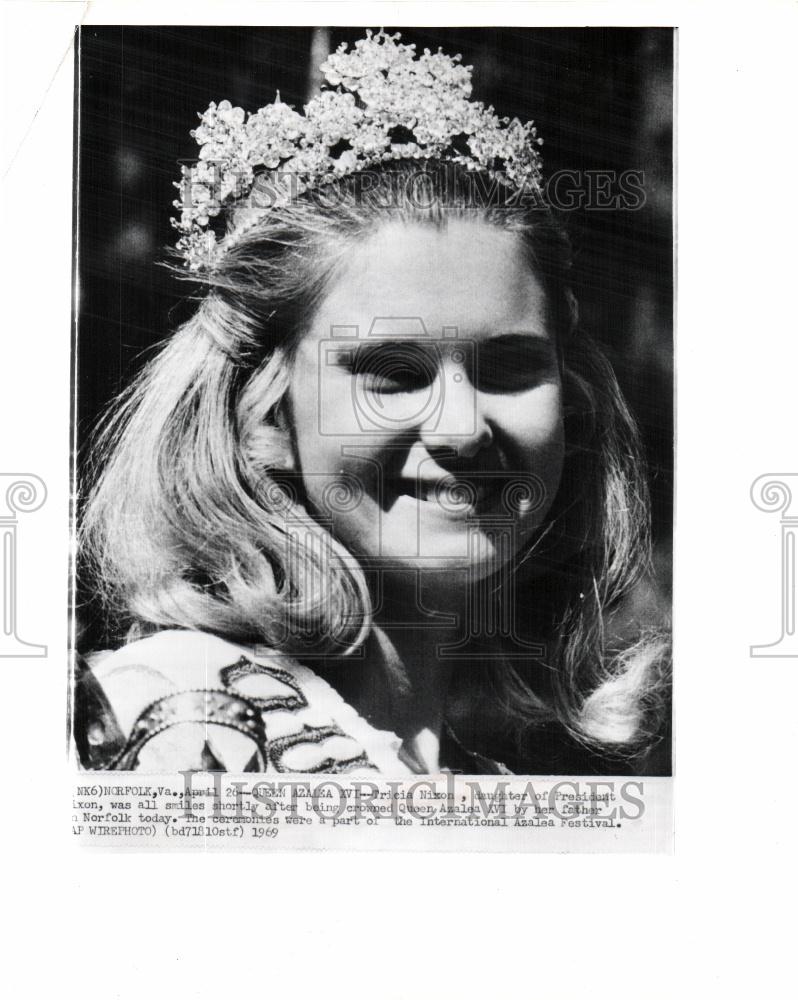 1969 Press Photo Tricia Nixon daughter president - Historic Images