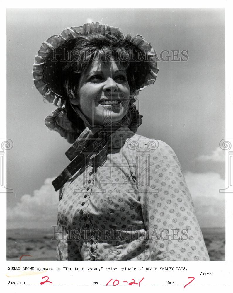 1967 Press Photo Susan Brown Actress - Historic Images