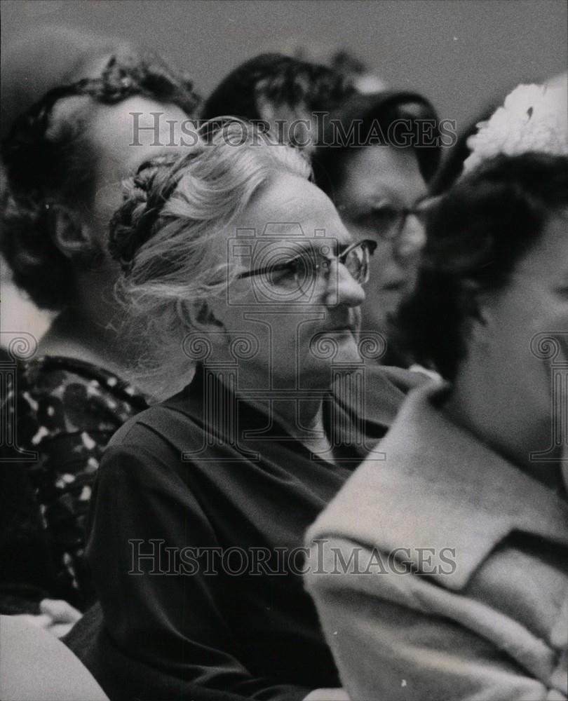 1961 Press Photo Michigan Education Association woman - Historic Images