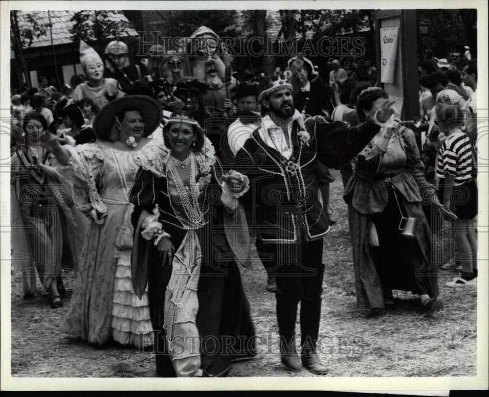 1991 Press Photo Michigan Renaissance Festival queen - Historic Images