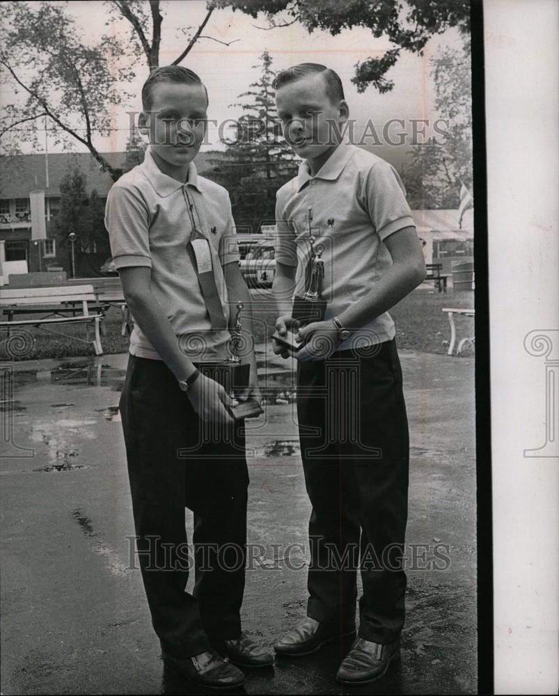 1967 Press Photo Michigan Fair Ronnie Donnie Lang - Historic Images