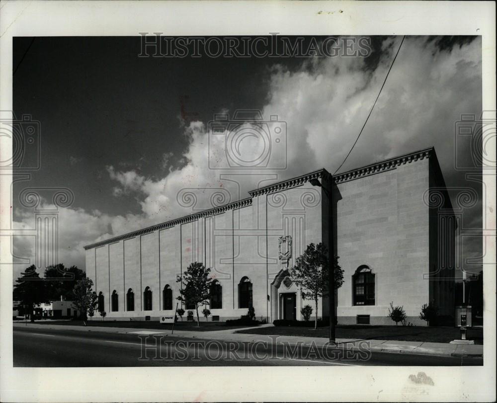 1976 Press Photo Michigan Bell Telephone Building - Historic Images