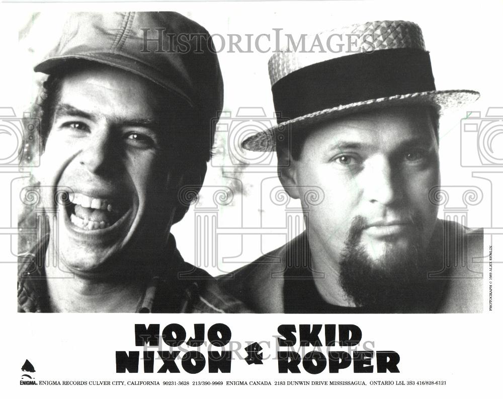 1989 Press Photo Mojo Nixon and Skid Roper - Historic Images