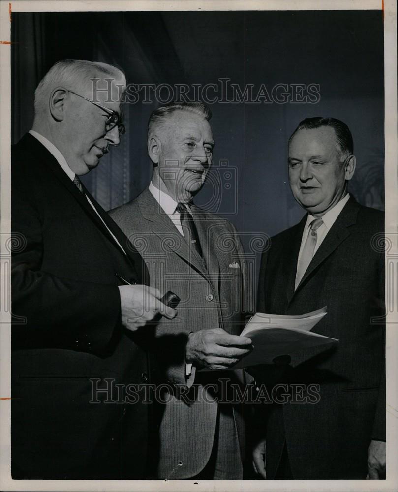 1961 Press Photo Michigan Colleges Foundation Inc - Historic Images