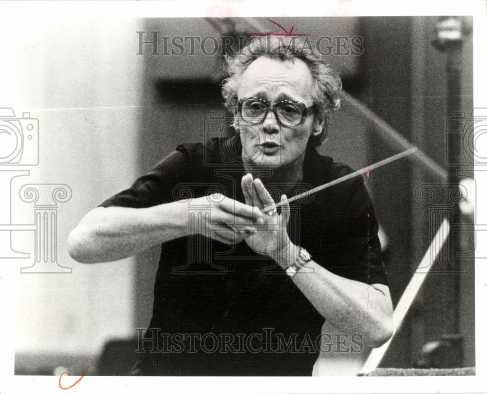 1980 Press Photo Klaus Tennstedt Conductor - Historic Images