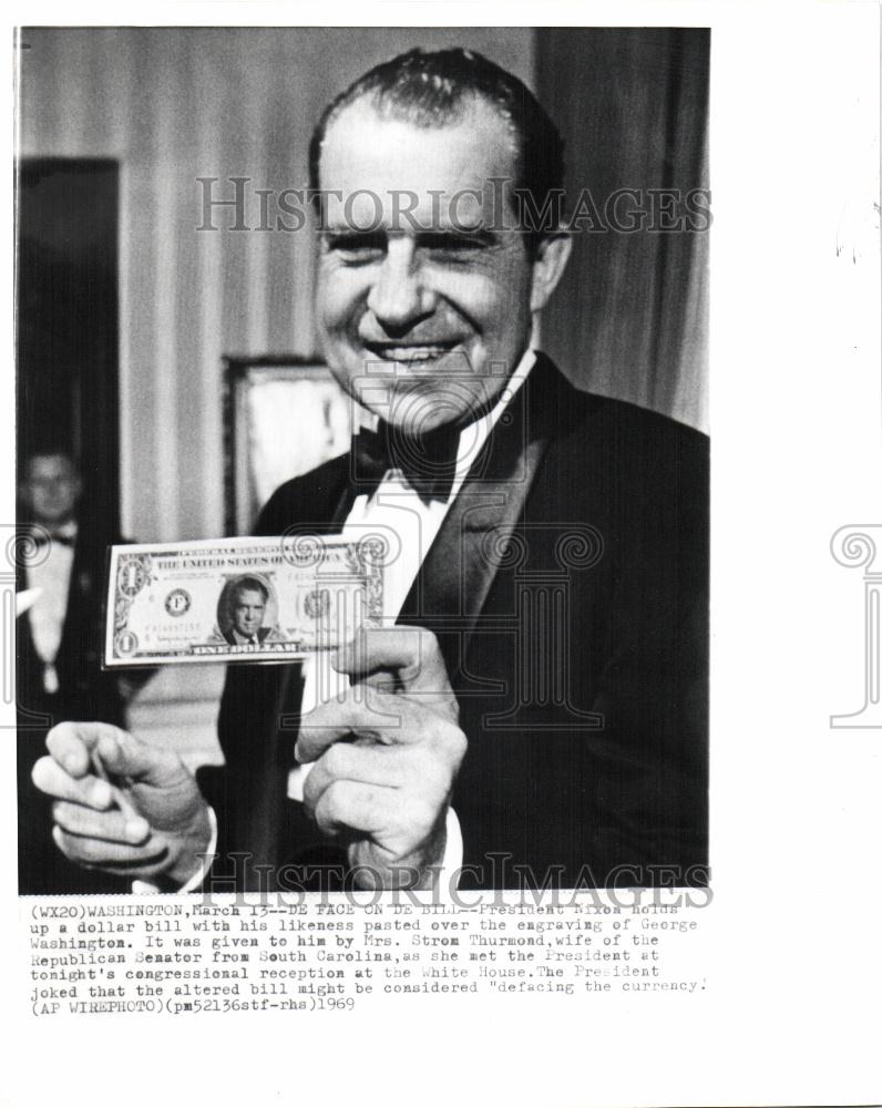 1969 Press Photo President Nixon George Washington - Historic Images