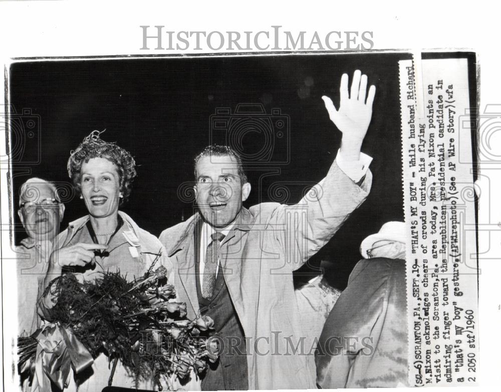 1960 Press Photo Richard Milhous Nixon President - Historic Images