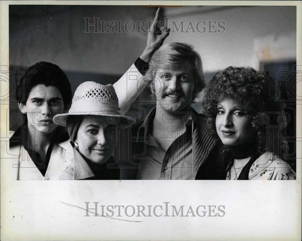 1978 Press Photo john jimmy barbra liz elizabeth monore - Historic Images