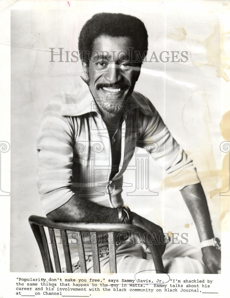 Press Photo Sammy DavisJr entertainer singer actor - Historic Images