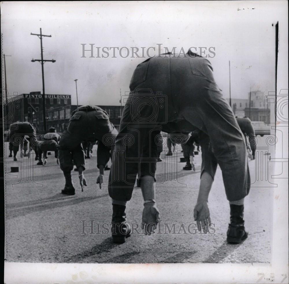 1961 Press Photo Michigan National Guard Kalamazoo - Historic Images